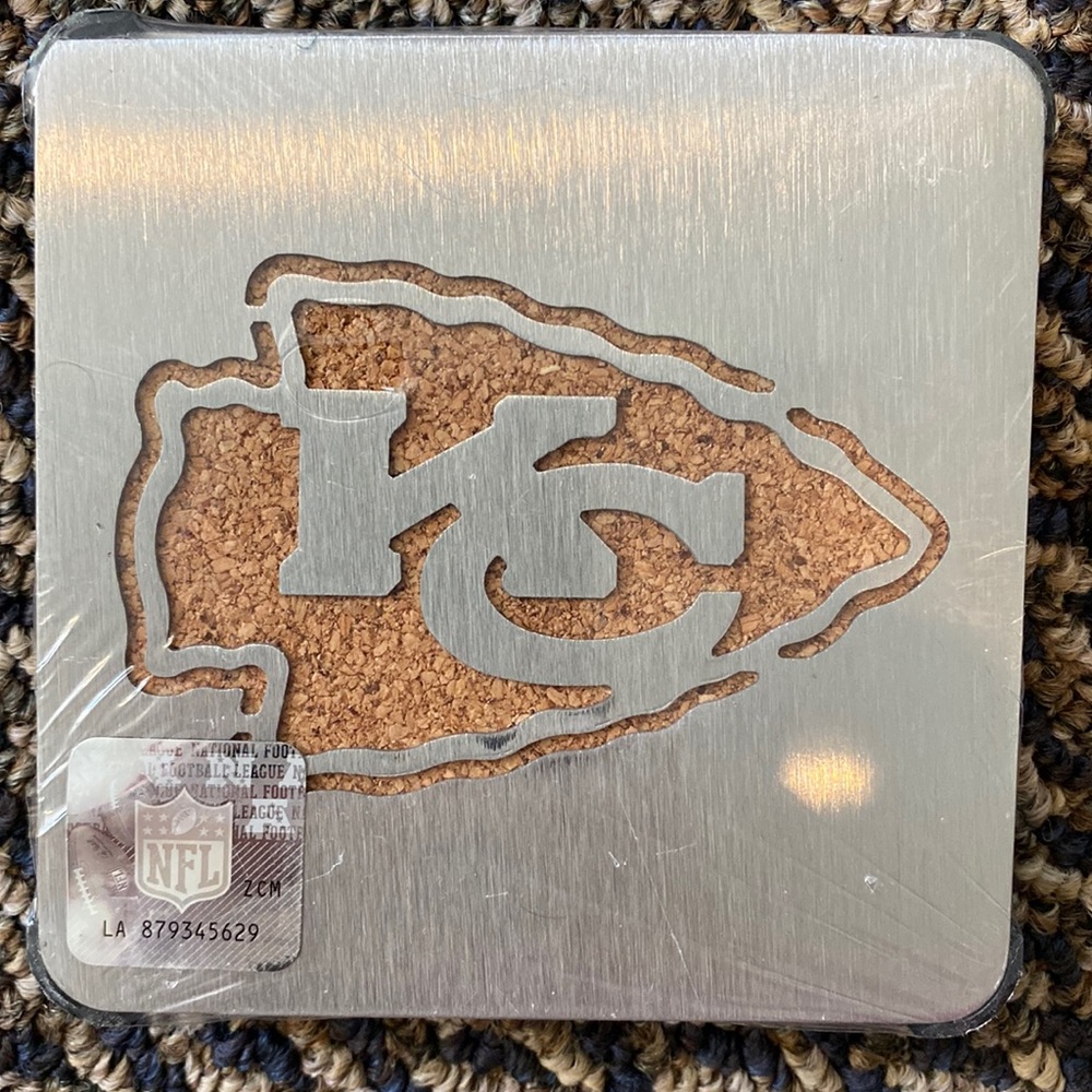 NFL Kansas Chiefs Boasters Drink Coasters